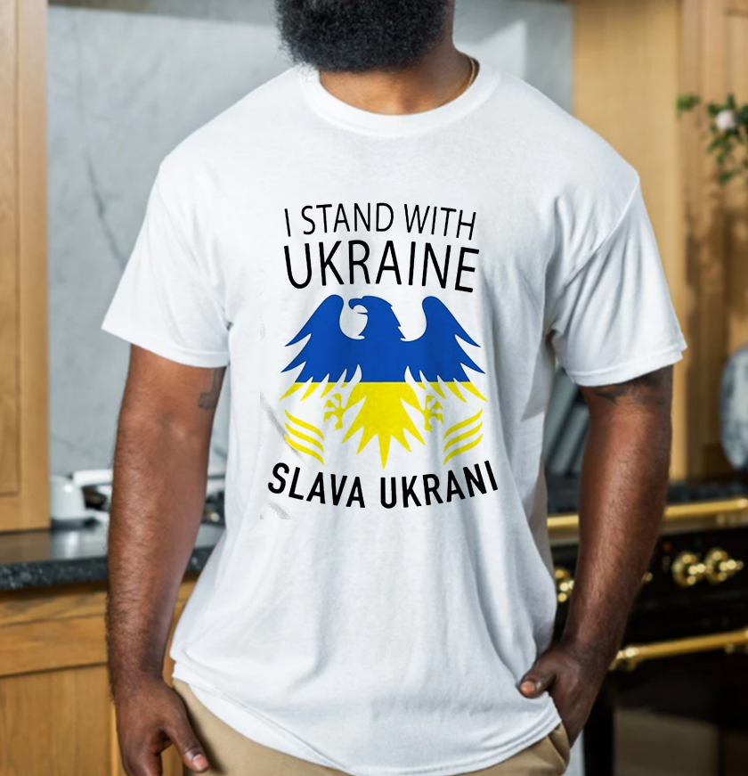 Поддержите Украину I Stand With Ukraine Slava Ukrani Classic Shirt Поддержите Украину I Stand With Ukraine Slava Ukrani Classic Shirt
