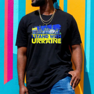 Поддержите украинцев Stand With Ukraine Ukrainian Landmark Classic T-Shirt