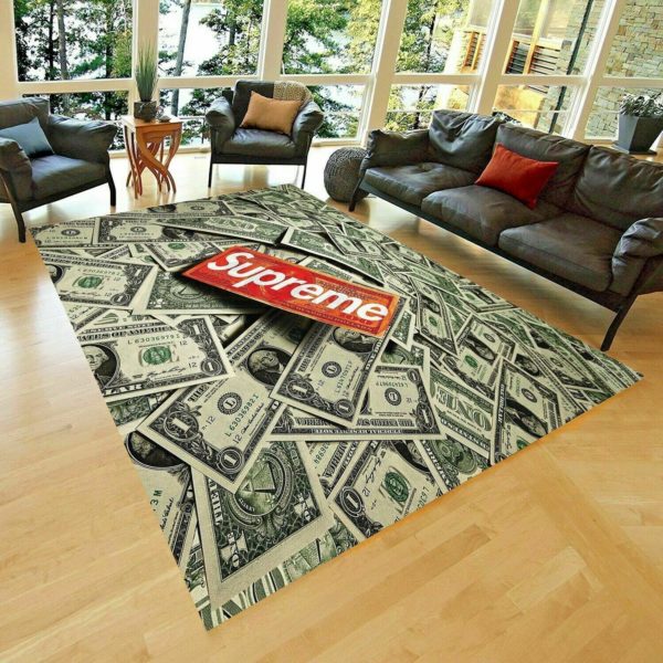 Supreme USD Dollar Money Rug Home Decor