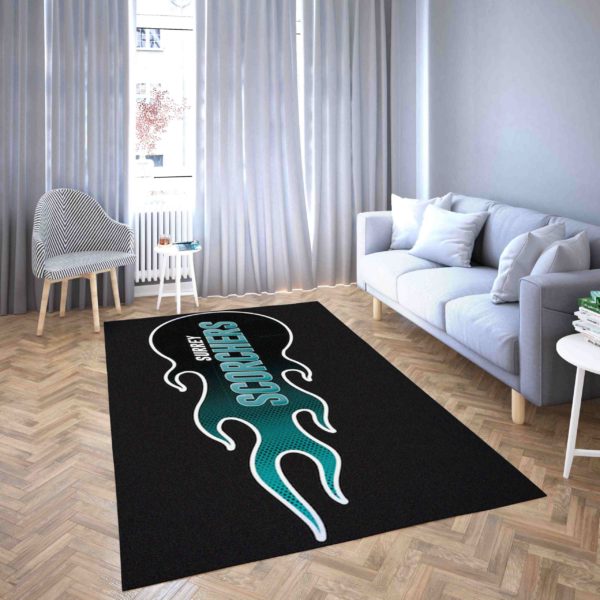 Surrey Scorchers Basketball Club Logo Area Rug Carpet