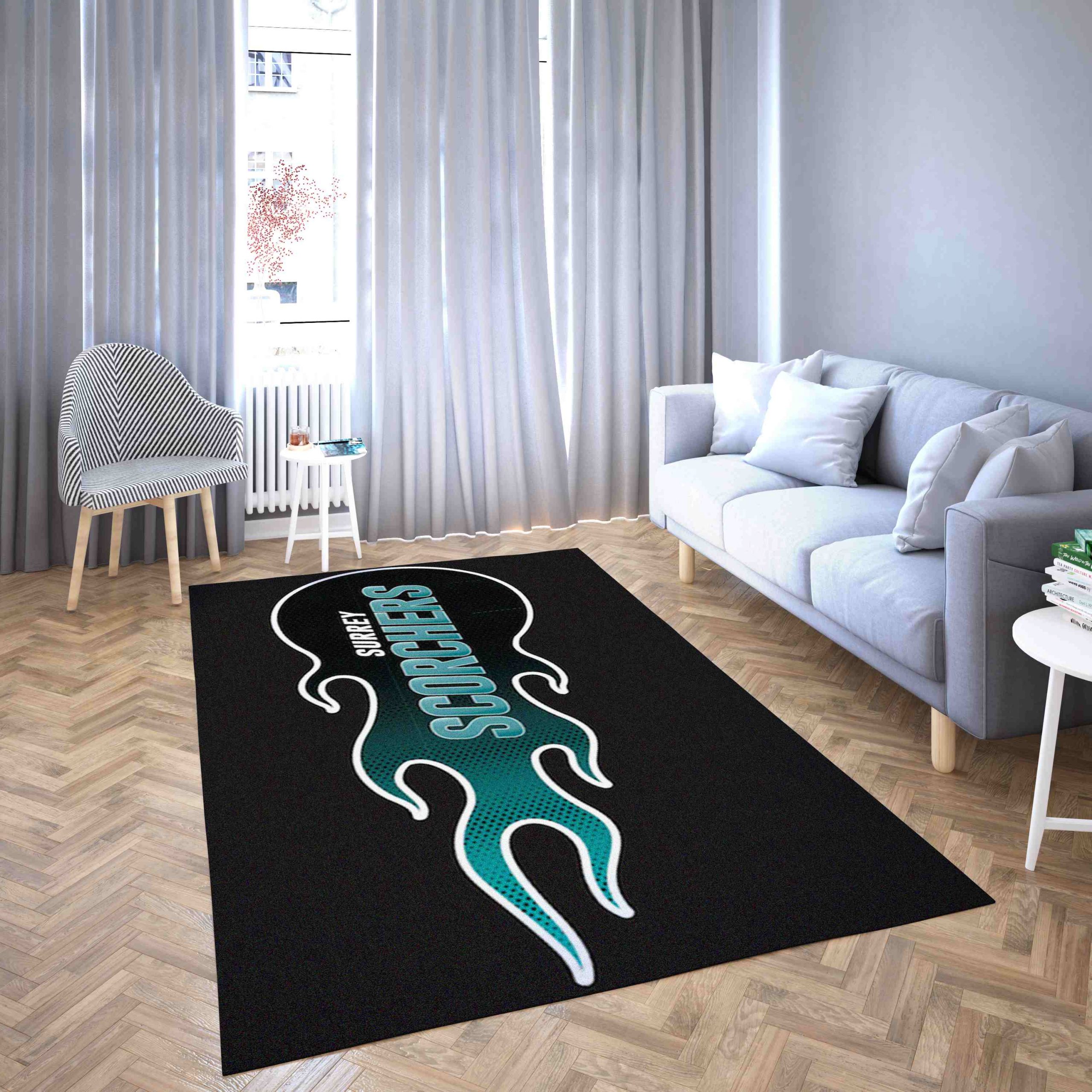 Surrey Scorchers Basketball Club Logo Area Rug Carpet Surrey Scorchers Basketball Club Logo Area Rug Carpet