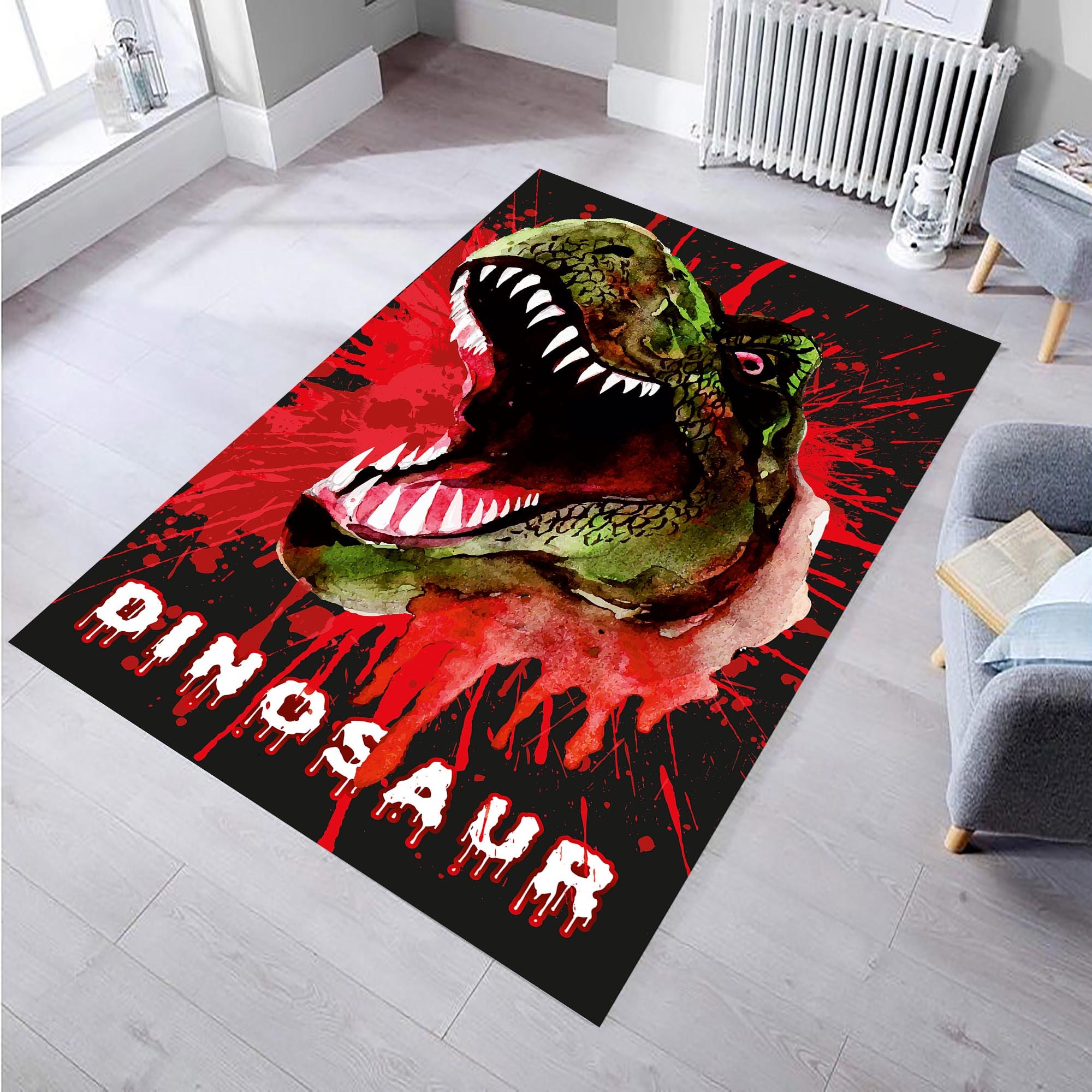 T-Rex Dinosaurs Rug Home For Living Room T-Rex Dinosaurs Rug Home For Living Room