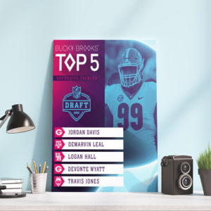 TOP 5 Defensive Tackles NFL Draft 2022 Poster Canvas