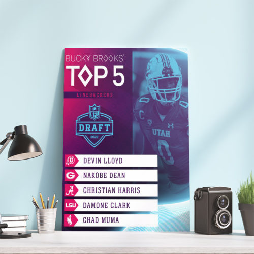 TOP 5 Linebackers NFL Draft 2022 Poster Canvas REVER LAVIE