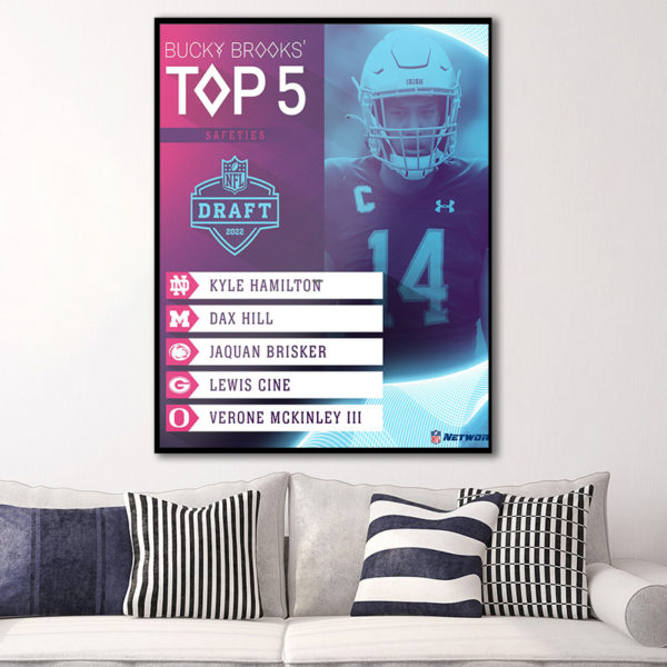 TOP 5 Safeties NFL Draft 2022 Poster Canvas