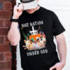 Tennessee Volunteers Mens Basketball One Nation Under God Signatures Unisex T-Shirt