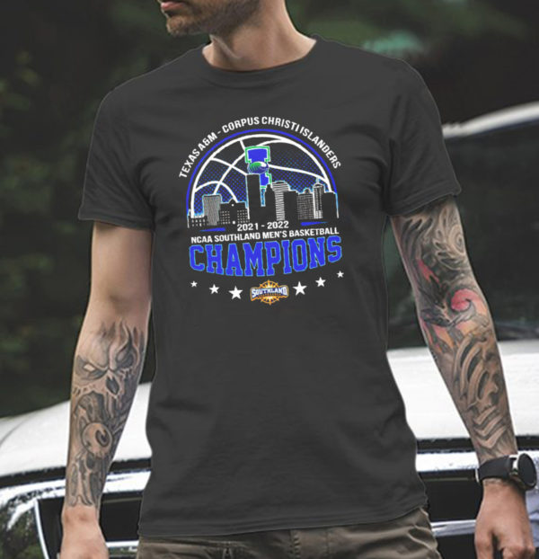 Texas AM Corpus Christi Islanders 2021-2022 Ncaa Southland Mens Basketball Champions Classic T-Shirt