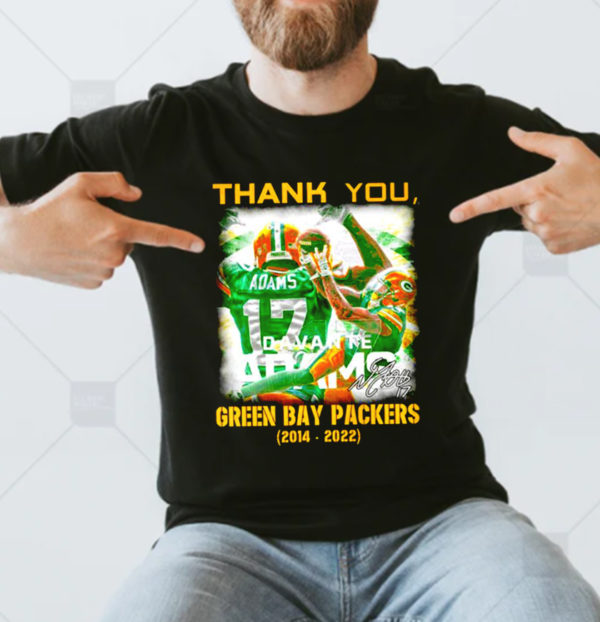 Thank You Davante Adams Green Bay Packers 2014-2022 Signatures Unisex T-Shirt