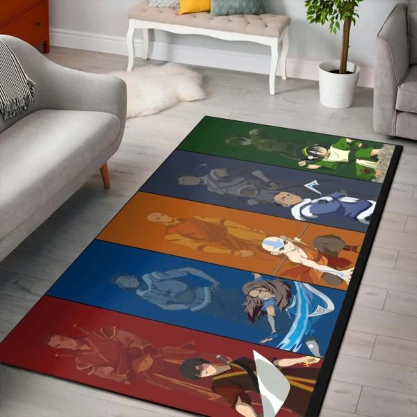 The Ast Airbender Collage Anime Area Rug Carpet