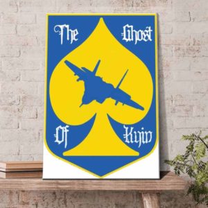 The Ghost Of Kyiv Ukraine Hero Poster Canvas