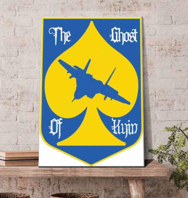 The Ghost Of Kyiv Ukraine Hero Poster Canvas