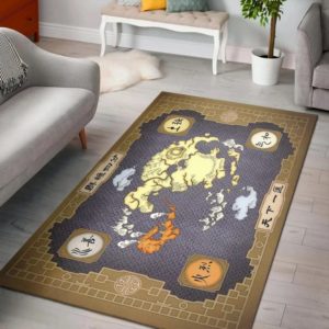 The Last Airbender Anime Map Area Rug Carpet