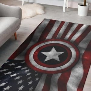 The Shield Captain America Flag American Rug Home Decor