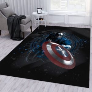 The Shield Captain America Marvel Rug Home Decor
