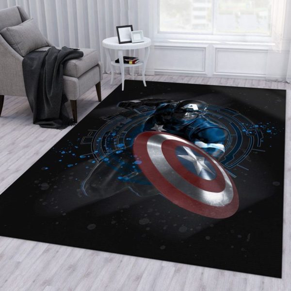 The Shield Captain America Marvel Rug Home Decor