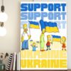 Ukraine Flag Kyiv Stand With Ukraine Poster Canvas