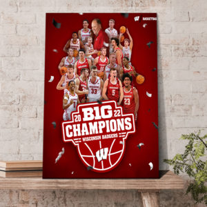 The Wisconsin Badgers Big Ten Champions Poster Canvas