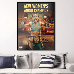 Thunder Rosa World Champion AEW Poster Canvas