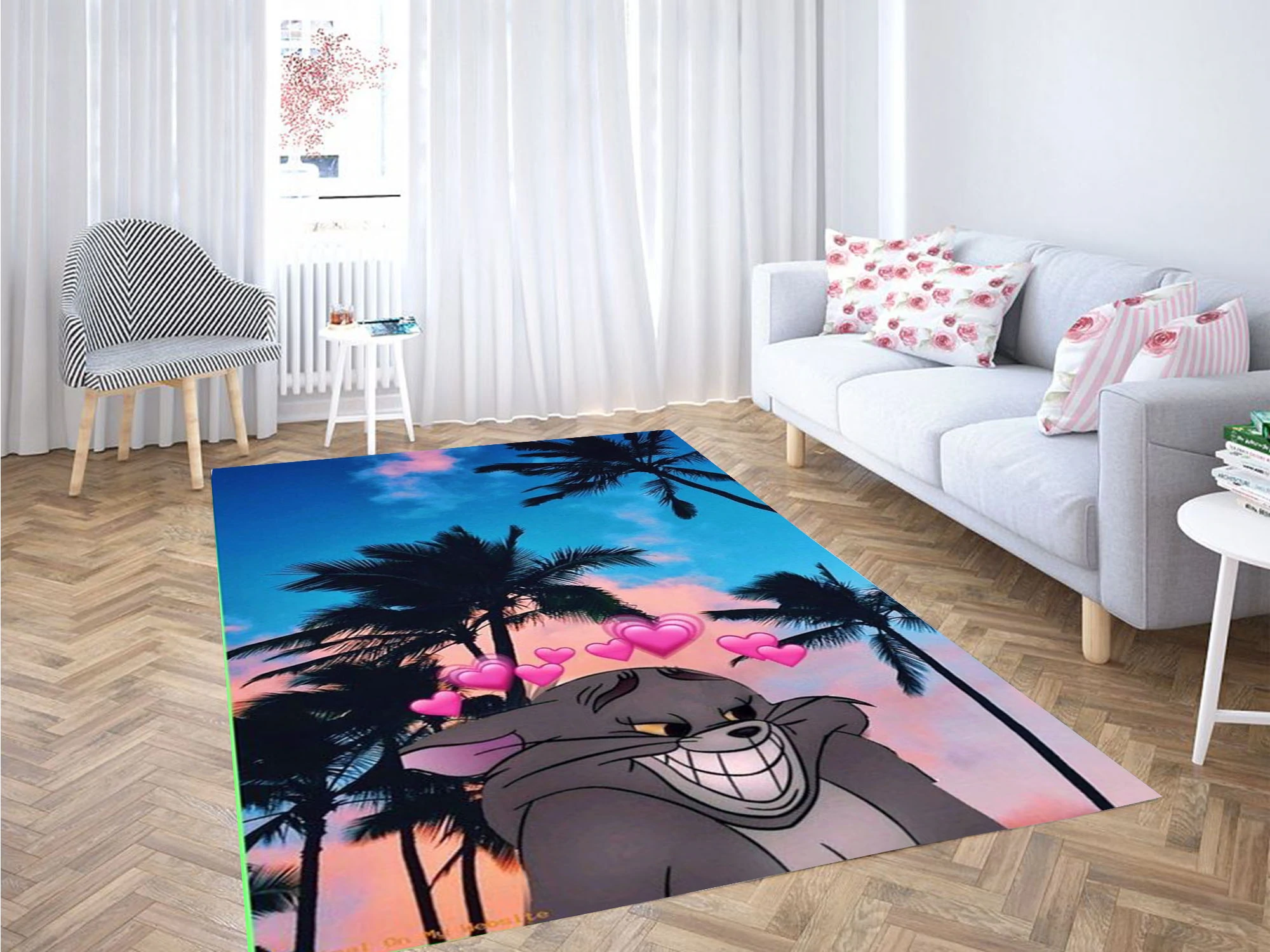 Tom And Jerry Hawaii Rug Home Decor Tom And Jerry Hawaii Rug Home Decor
