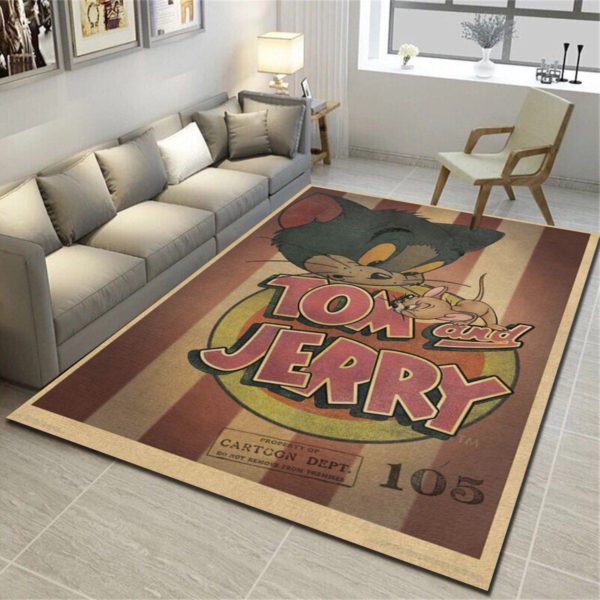 Tom And Jerry Vintage Area Rugs Home Decor