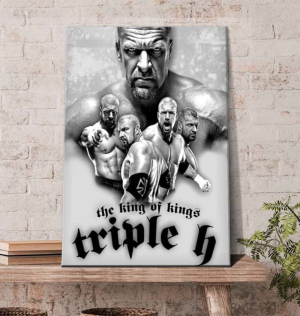 Triple H King of Kings Retires Thank You Poster Canvas