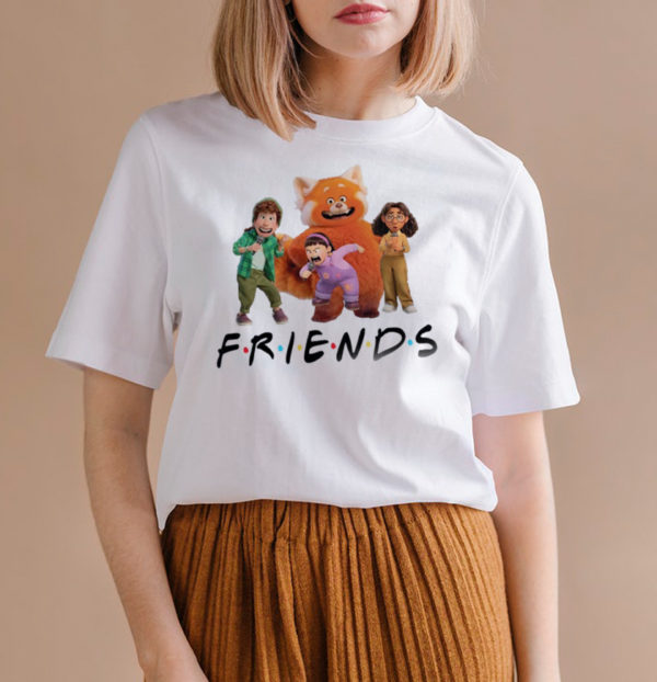 Turning Red Friends Design Cute T-Shirt