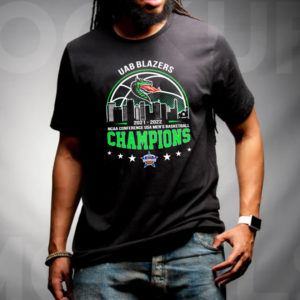 UAB Blazers 2021-2022 Ncaa Conference USA Mens Basketball Champions Classic T-Shirt