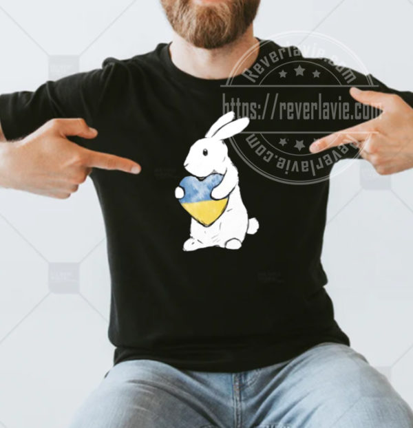 Ukraine Bunny Flag Active Unisex T-shirt