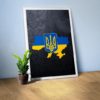 The Simpsons Support Ukraine Poster Canvas