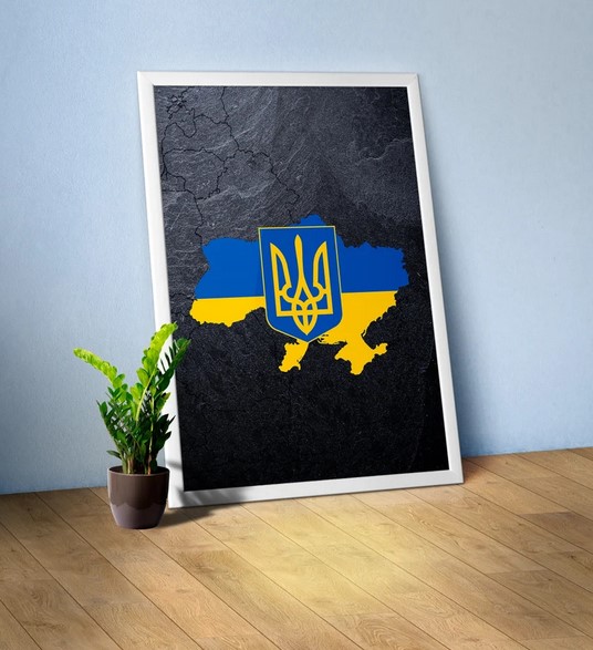 Ukraine Flag Kyiv Stand With Ukraine Poster Canvas Ukraine Flag Kyiv Stand With Ukraine Poster Canvas