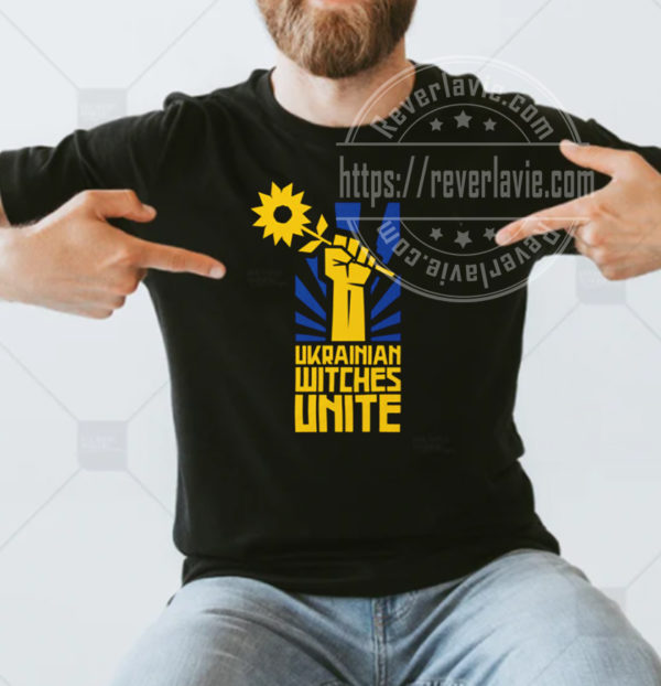 Ukraine Sunflower Witches Unite T shirt