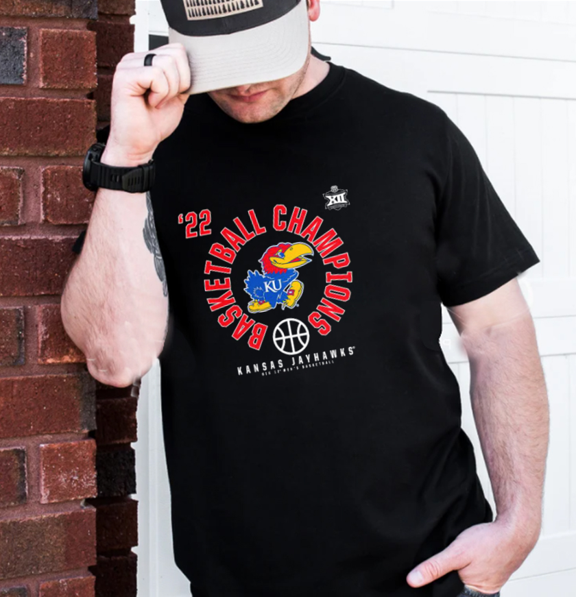 University of Kansas Champions Big 12 Conference 2022 T-Shirt University of Kansas Champions Big 12 Conference 2022 T-Shirt