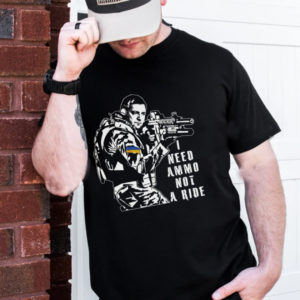 Volodymyr Zelensky Quote I Need Ammo Not A Ride Ukraine War Classic T-Shirt