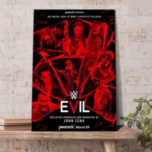 WWE Evil Greatest Villains Poster Canvas
