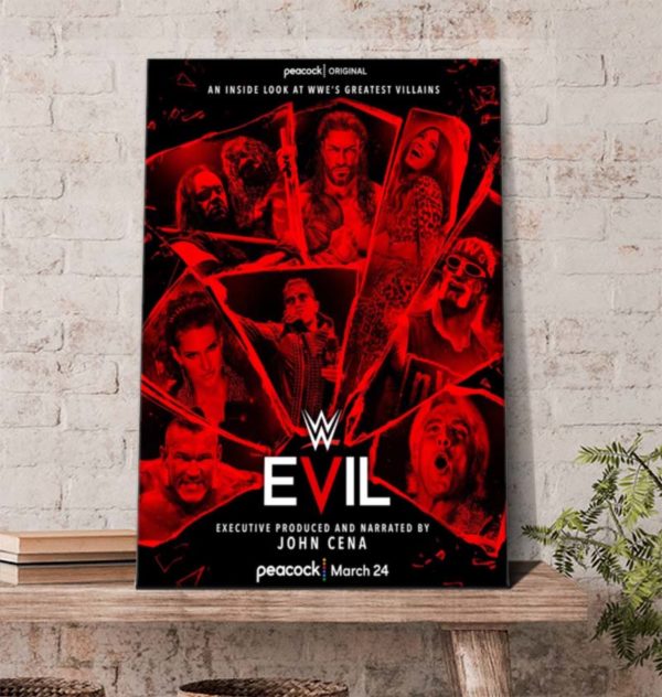 WWE Evil Greatest Villains Poster Canvas