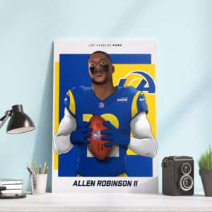 Welcome Allen Robinson II Los Angeles Rams Poster Canvas