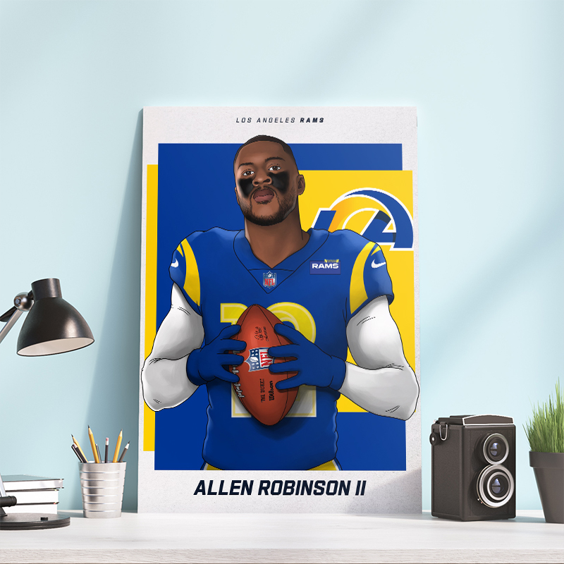Welcome Allen Robinson II Los Angeles Rams Poster Canvas Welcome Allen Robinson II Los Angeles Rams Poster Canvas