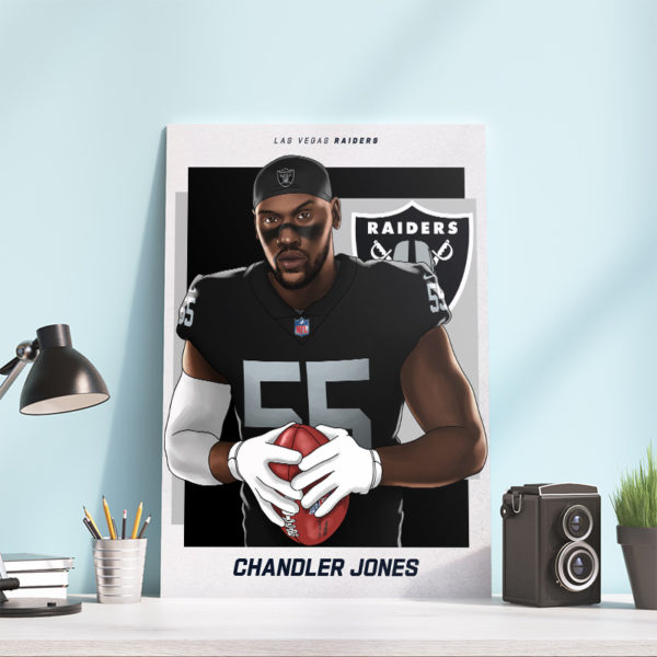 Welcome Chandler Jones Las Vegas Raiders Poster Canvas