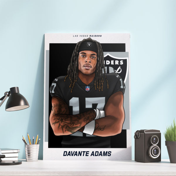 Welcome Davante Adams Las Vegas Raiders Poster Canvas