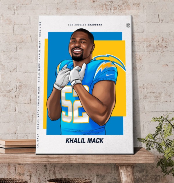 Welcome Khalil Mack Los Angeles Chargers Poster Canvas