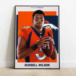 Welcome Russell Wilson Denver Broncos Poster Canvas