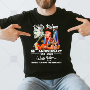 Willie Nelson 66th Anniversary 1956 2022 Thank You For The Memories Classic T-Shirt
