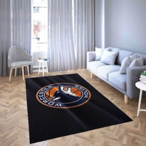Worcester Wolves Basketball Club Logo Area Rug Carpet