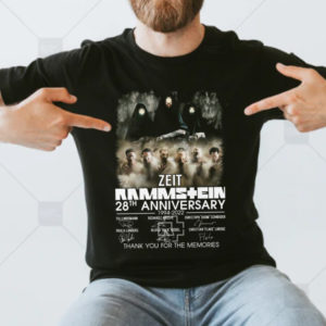 Zeit Rammstein 28th Anniversary 1994 2022 Signatures Unisex T-Shirt