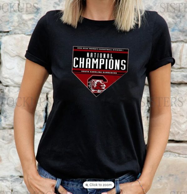 South Carolina Gamecocks Win National Championship NCAA March Madness T-shirt