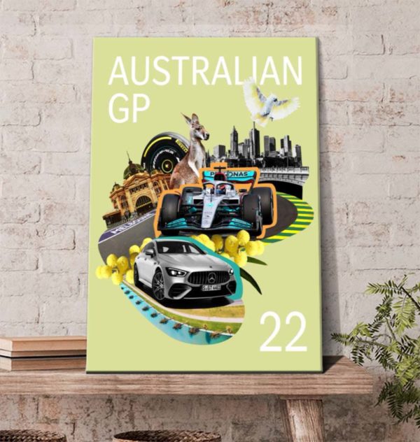 Australian GP Formula 1 2022 Poster Canvas