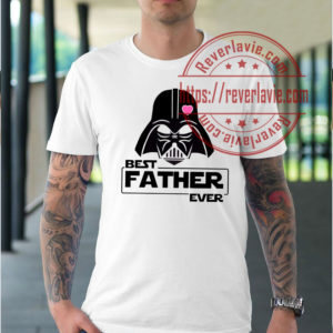 Best Father Ever Pink Heart Darth Star Wars Unisex T-Shirt