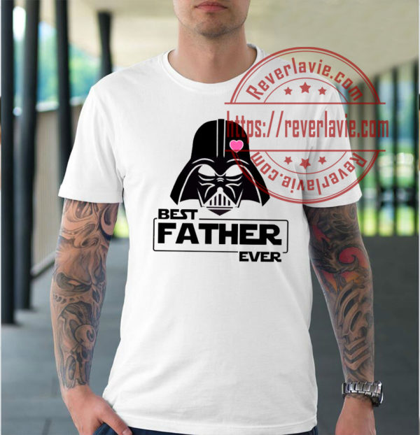 Best Father Ever Pink Heart Darth Star Wars Unisex T-Shirt