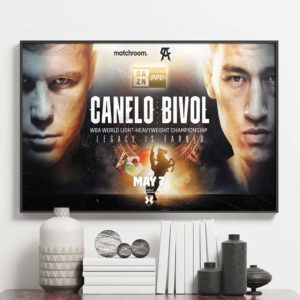 Canelo vs Bivol WBA World Light-heavyweight Championship Poster Canvas