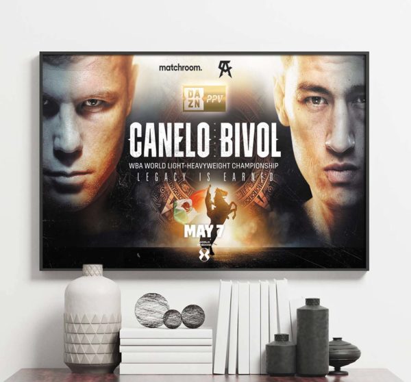 Canelo vs Bivol WBA World Light-heavyweight Championship Poster Canvas